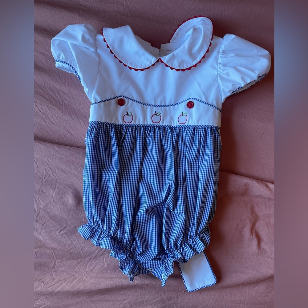 Smocked school outfit